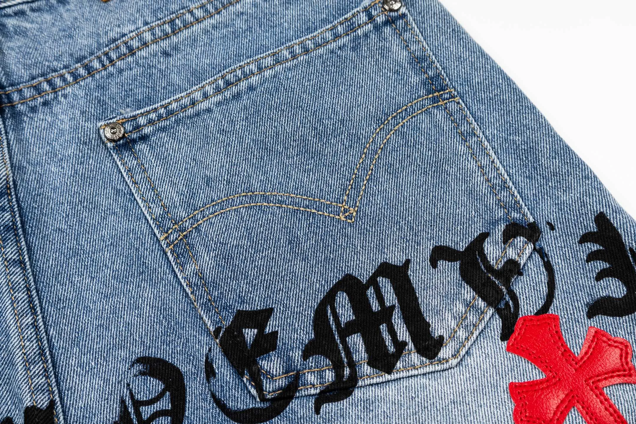 Chrome Hearts ch ， ！！ Premium ， ， ， zp ， Breathable ， ， ， ！ up！ ： # ：Blue Size：28 30 32 34 36